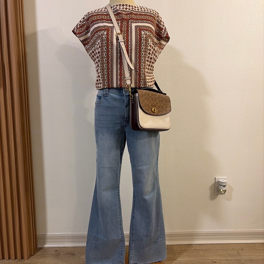 RACHEL Rachel Roy Boho scarf blouse